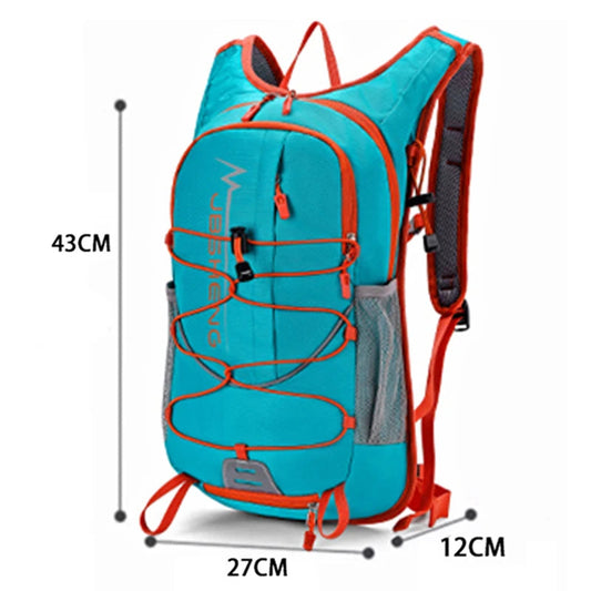 Nylon lightweight hydration softback backpack with reflective strips and waist zipper pockets - product image