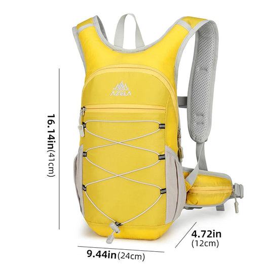 Nylon softback hydration backpack with reflective strips and multiple storage pockets - product image