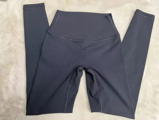 Nylon spandex knit high waist v-shape invisible hip shaper sports leggings women - product image