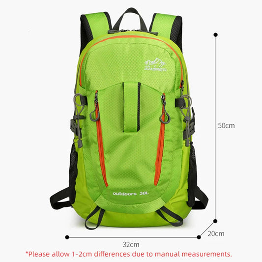 Nylon ultralight waterproof softback outdoor sports backpack with multiple pockets - product image