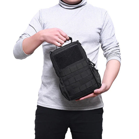 Nylon waterproof molle tactical softback single shoulder bag with large capacity - product image