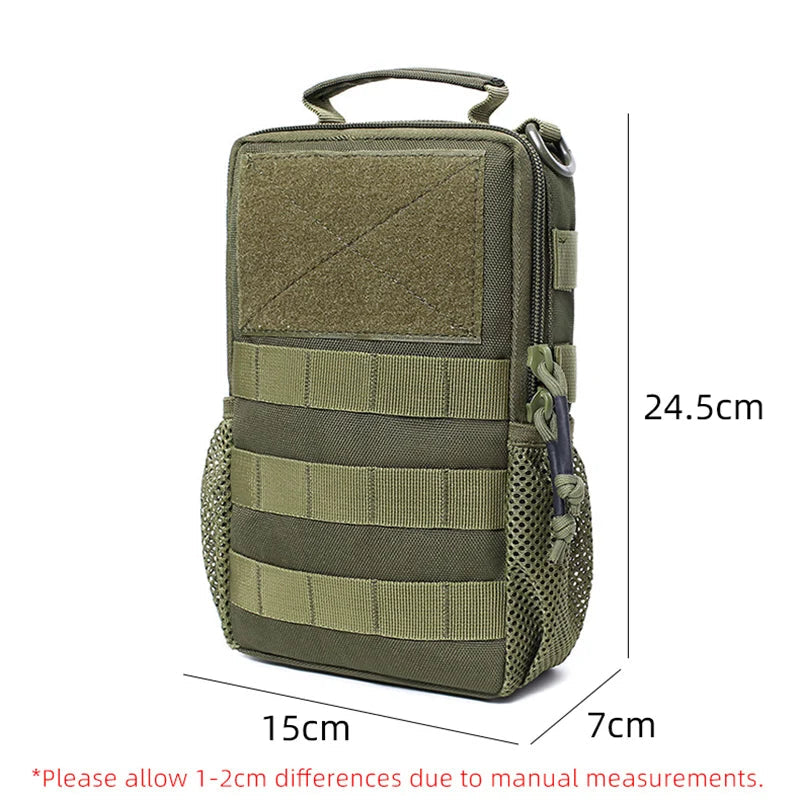 Nylon waterproof molle tactical softback single shoulder bag with large capacity - product image