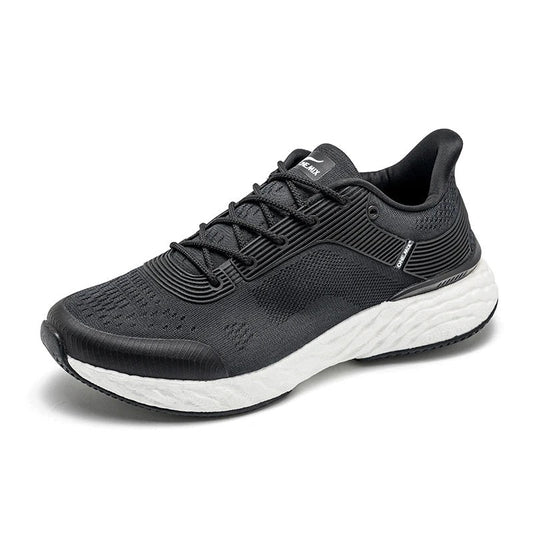 Black Mesh Running Shoes With Pu Insole Rubber Outsole Lunarlite Tech - Product Image