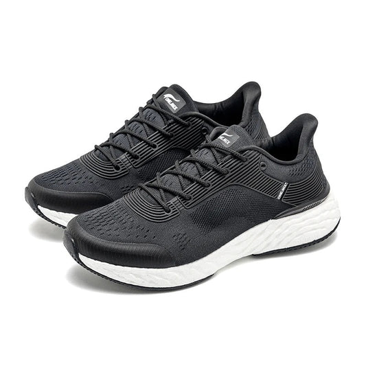 Black Mesh Running Shoes With Pu Insole Rubber Outsole Lunarlite Tech - Product Image