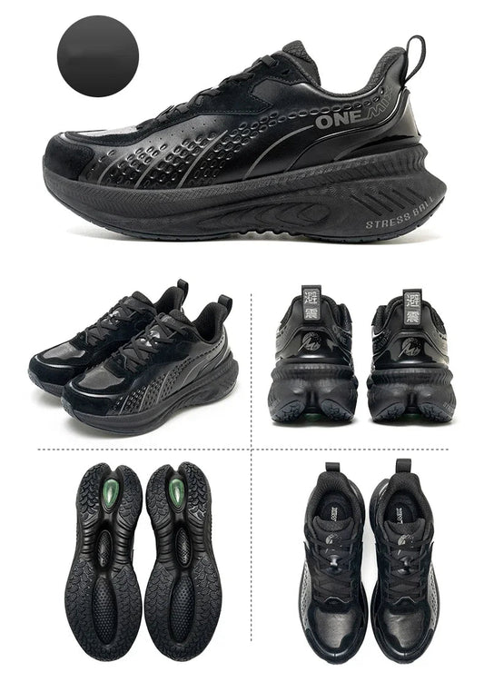 Leather Winter Running Shoes With Pu Insole Rubber Outsole Free Flexible - Product Image