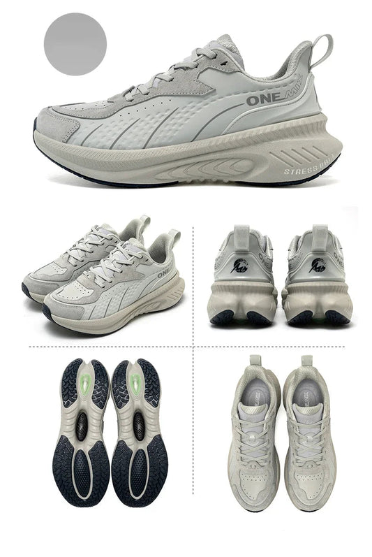 Leather Winter Running Shoes With Pu Insole Rubber Outsole Free Flexible - Product Image