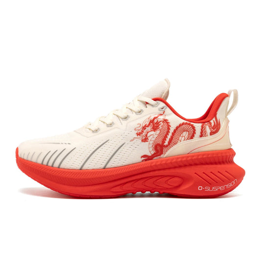 Red Reflective Running Shoes With Pu Insole Rubber Outsole Lunarlite Tech - Product Image