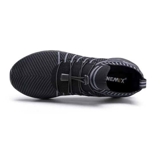 Waterproof Black Synthetic Slip-On Running Shoes With Pu Insole Tpu Outsole - Product Image