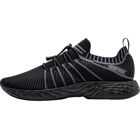Waterproof Black Synthetic Slip-On Running Shoes With Pu Insole Tpu Outsole - Product Image