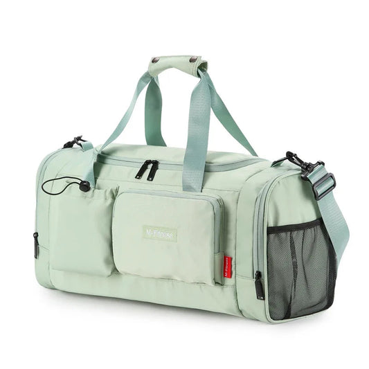 Oxford large capacity travel duffel bag with dry wet separation and shoe compartment - product image