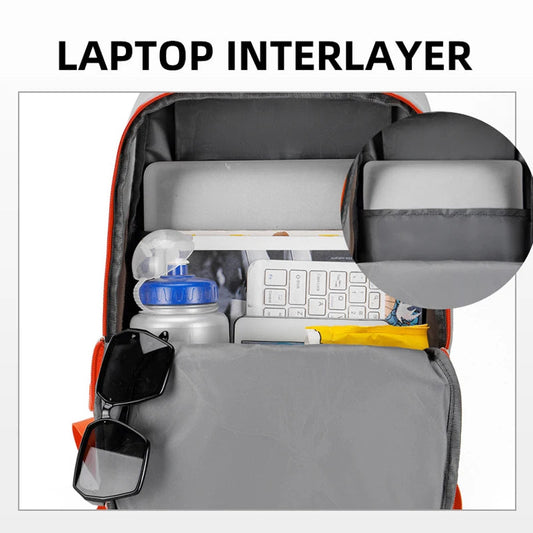 Oxford lightweight softback backpack with laptop compartment and reflective strips - product image