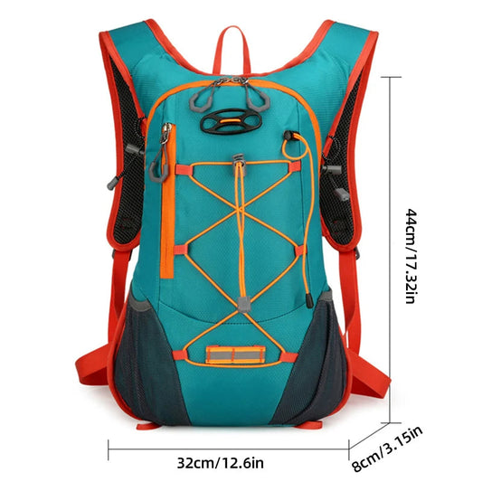 Oxford nylon cycling softback backpack with hydration system and reflective strips - product image