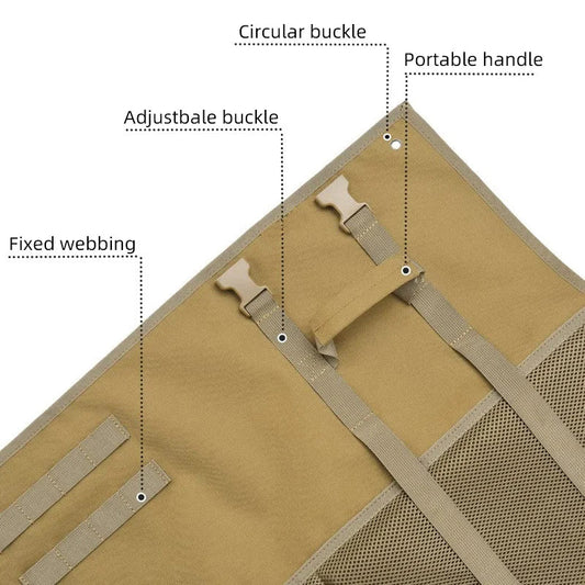 Oxford portable folding camping mat with waterproof oxford fabric and memory cotton - product image