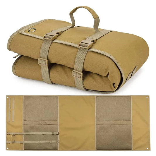 Oxford portable folding camping mat with waterproof oxford fabric and memory cotton - product image