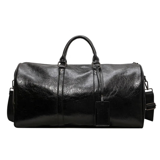 Pu large capacity waterproof fitness tote bag with crossbody and shoulder strap - product image
