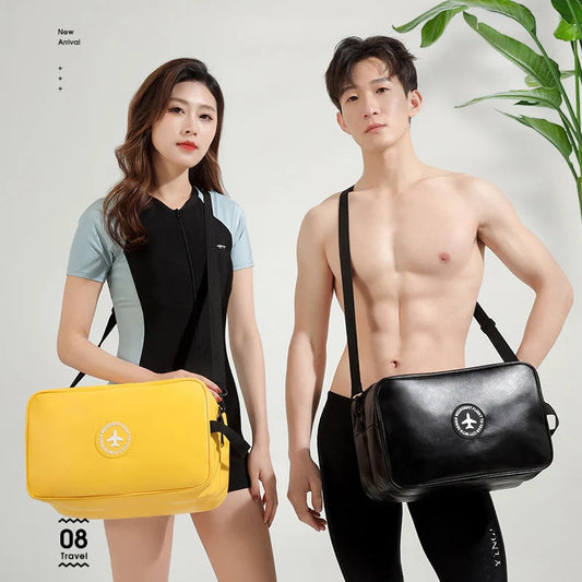Pu waterproof dry bag with lightweight design and wet/dry separation - product image