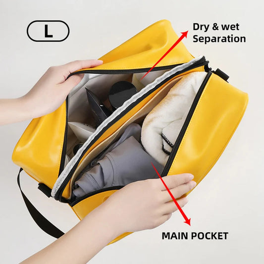 Pu waterproof dry bag with lightweight design and wet/dry separation - product image