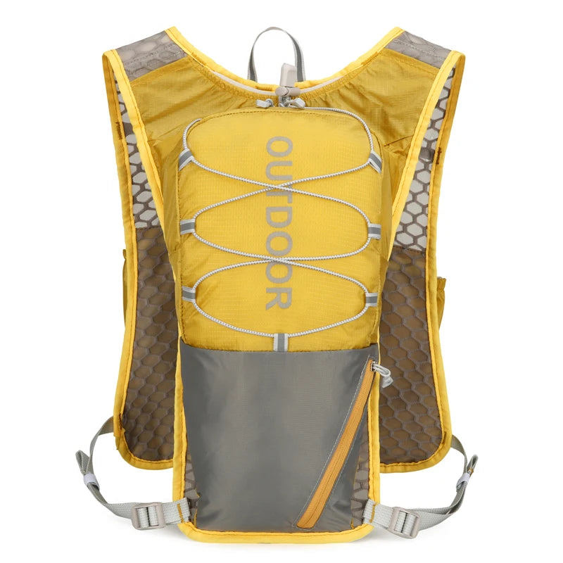 Running hydrating vest backpack waterproof wear resistant reflective nylon - product image