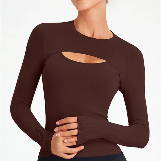 Seamless racerback knit nylon crop top and bolero shrug set - product image