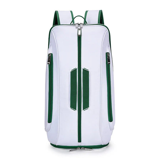 Silicone badminton tennis racket backpack with shoe compartment - product image