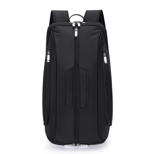 Silicone badminton tennis racket backpack with shoe compartment - product image