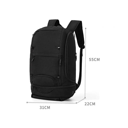 Soccer basketball backpack with shoes compartment laptop storage polyester - product image