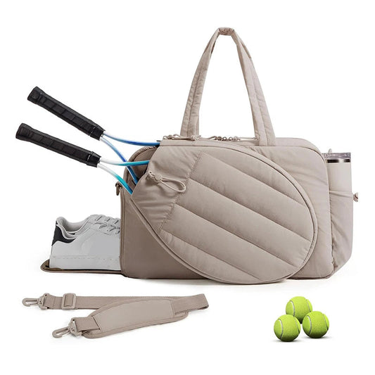 Tennis badminton rackets handbag with multi-compartment nylon design - product image