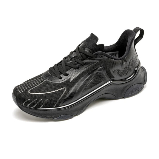 Unisex running shoes lace-up breathable eva outsole height increasing - product image