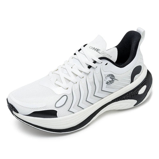 Unisex running shoes lace-up breathable height increasing reflective - product image