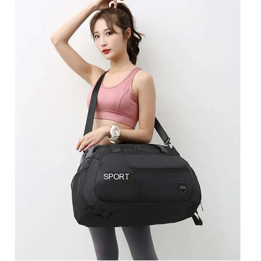 Waterproof fitness gym backpack with large capacity and shoe compartment - product image