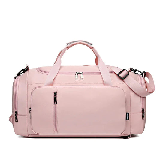 Waterproof large fitness bag with dry-wet separation and shoes pocket - product image