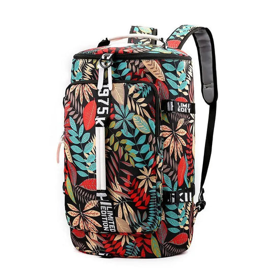 Women’s gym backpack with shoe compartment and multi-pocket storage design - product image
