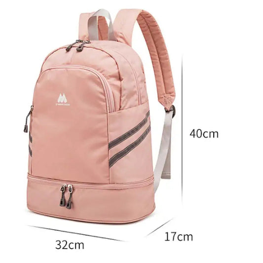 Women’s gym backpack with shoes pocket and dry wet separation for fitness - product image
