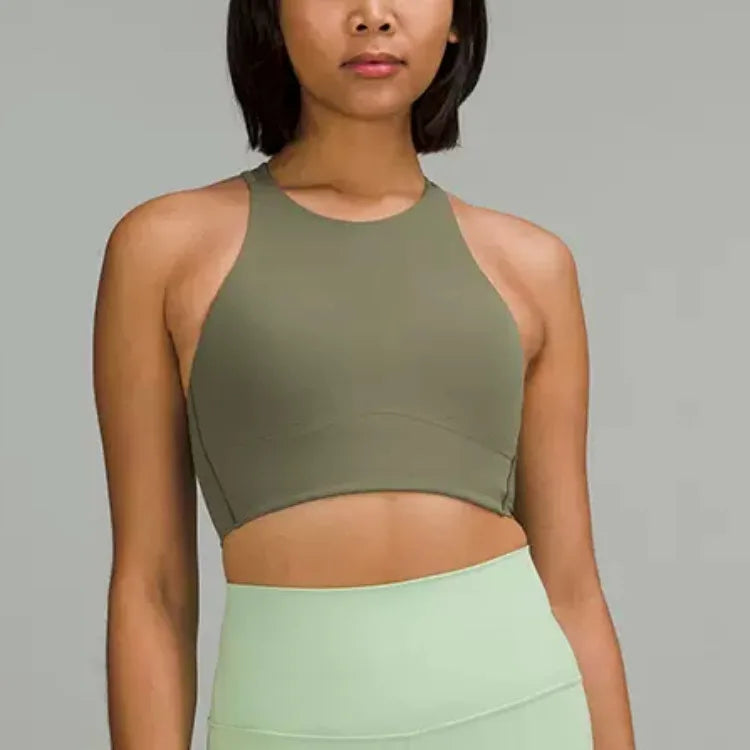 Women's high elastic quick dry yoga fitness sports bra - product image