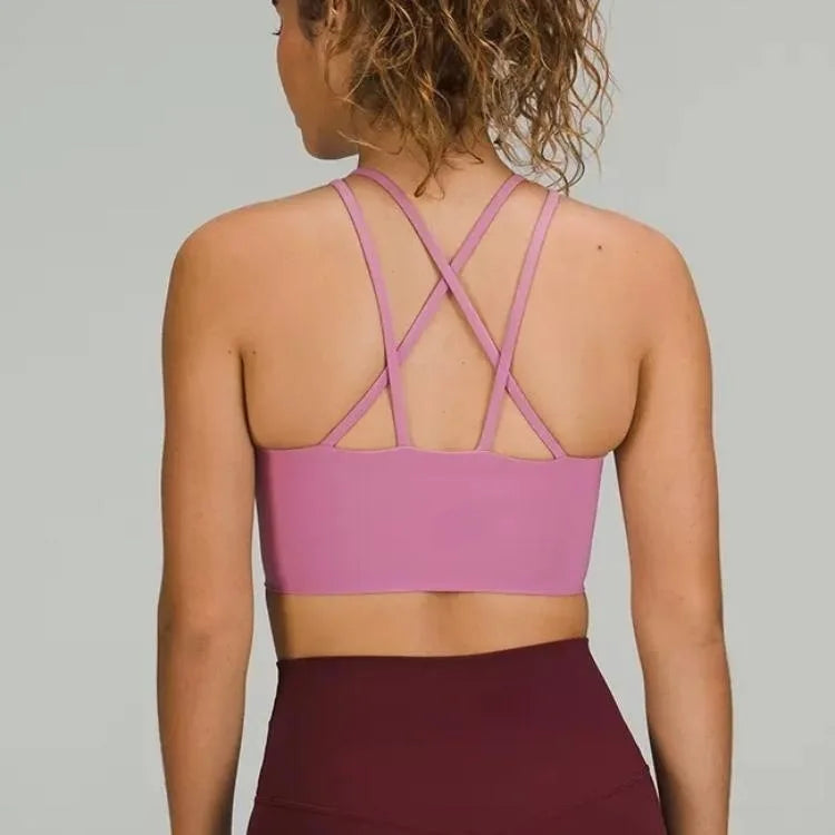 Women's high elastic quick dry yoga fitness sports bra - product image