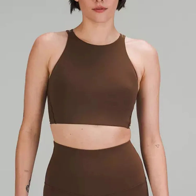 Women's high elastic quick dry yoga fitness sports bra - product image