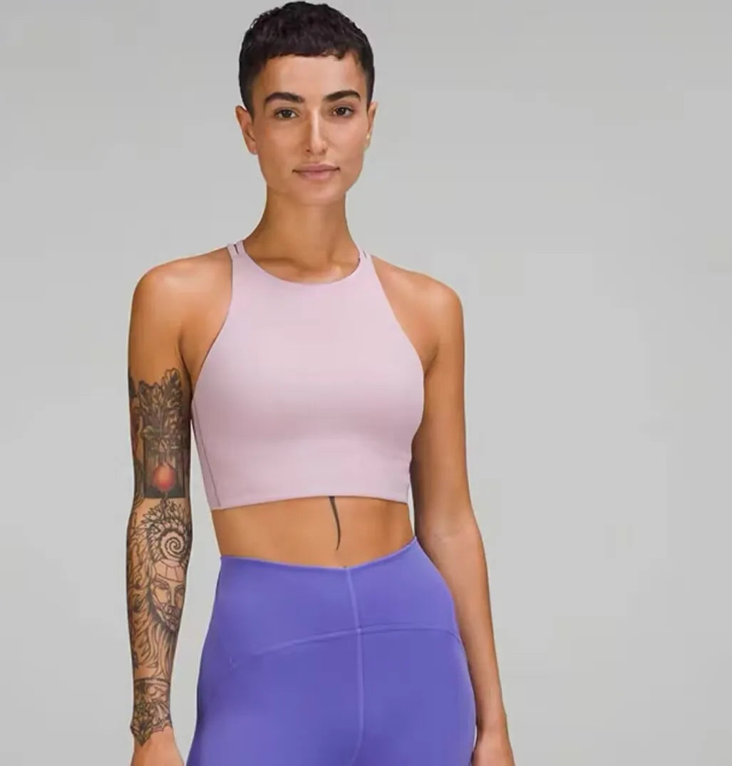 Women's high elastic quick dry yoga fitness sports bra - product image